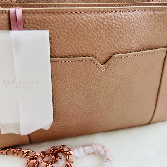 Ted Baker PARSON soft Leather cross body bag in Black